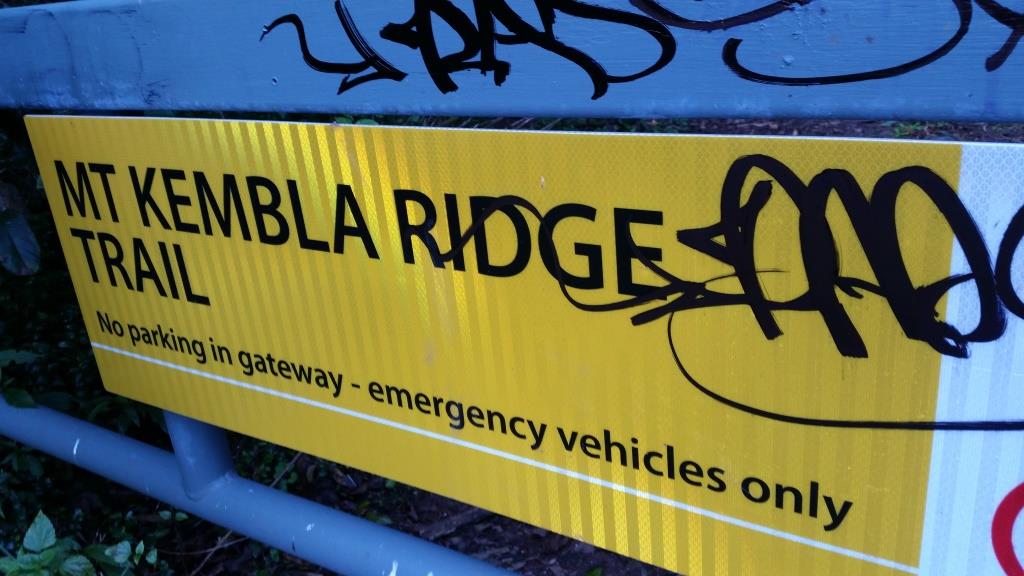 Graffiti, Mt Kembla Ridge Trail, Mt Kembla, NSW Australia