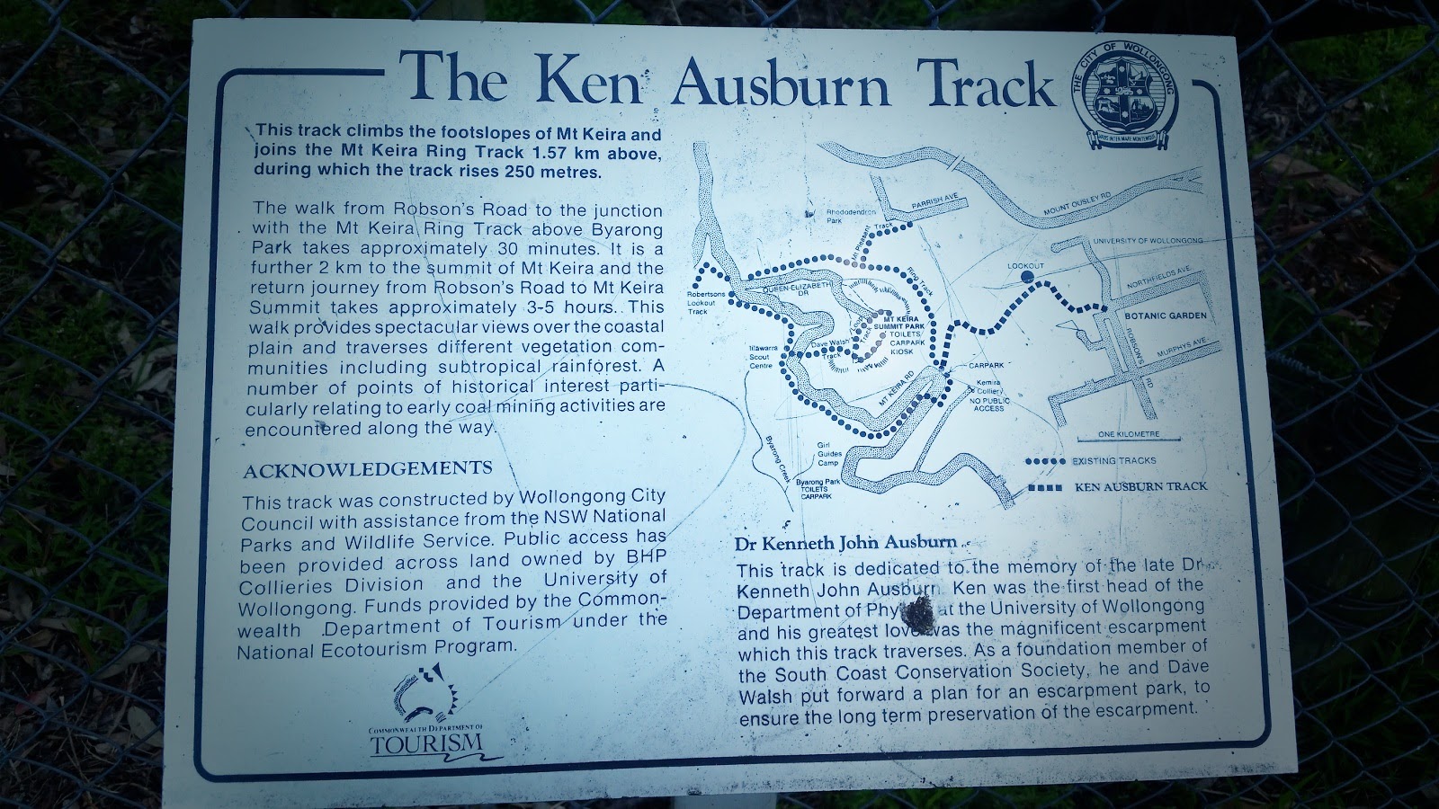 Ken Ausburn Trail, Wollongong